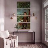 Prince Baltasar Carlos with a Dwarf by Diego Velazquez canvas print shown in a styled interior