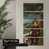 Prince Baltasar Carlos with a Dwarf by Diego Velazquez canvas wall art in a contemporary room