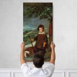 Prince Baltasar Carlos with a Dwarf by Diego Velazquez Canvas Wall Art Print