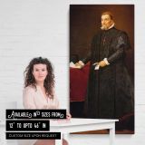Don Diego del Corral y Arellano by Diego Velazquez canvas wall art mockup 03