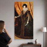 Elisabeth of France Queen of Spain by Diego Velazquez canvas wall art mockup 02