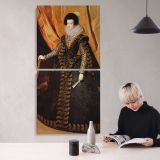 Elisabeth of France Queen of Spain by Diego Velazquez canvas wall art mockup 04