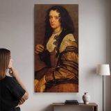 Portrait of a Young Woman by Diego Velazquez canvas wall art mockup 02