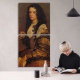 Portrait of a Young Woman by Diego Velazquez canvas wall art mockup 04
