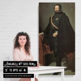 The Count Duke of Olivares by Diego Velazquez canvas wall art mockup 03