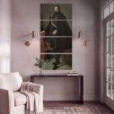 The Count Duke of Olivares by Diego Velazquez canvas print shown in a styled interior