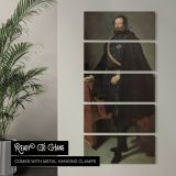 The Count Duke of Olivares by Diego Velazquez canvas wall art in a contemporary room