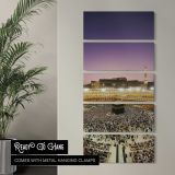 The Kaaba at Night canvas wall art in a contemporary room