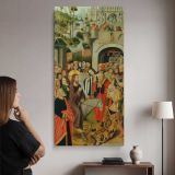 The Entry into Jerusalem by Master of the Thuison Altarpiece canvas wall art mockup 02