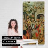 The Entry into Jerusalem by Master of the Thuison Altarpiece canvas wall art mockup 03