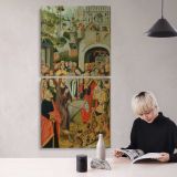 The Entry into Jerusalem by Master of the Thuison Altarpiece canvas wall art mockup 04