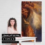 Chaos by George Frederic Watts canvas wall art mockup 03