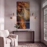 Chaos by George Frederic Watts canvas print shown in a styled interior