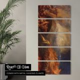Chaos by George Frederic Watts canvas wall art in a contemporary room