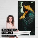 Proserpine by Dante Gabriel Rossetti canvas wall art mockup 03