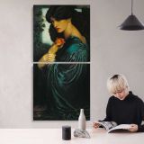 Proserpine by Dante Gabriel Rossetti canvas wall art mockup 04