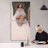 Portrait of Mrs Robert Harrison by John Singer Sargent canvas wall art mockup 04