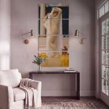 The Bath of Psyche by Frederic Leighton canvas print shown in a styled interior