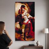 Sir Arthegal the Knight of Justice with Talus by John Hamilton Mortimer canvas wall art mockup 02