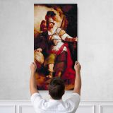 Sir Arthegal the Knight of Justice with Talus by John Hamilton Mortimer Canvas Wall Art Print