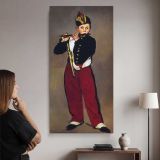 The Fifer by Edouard Manet canvas wall art mockup 02