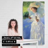 Lady in White by the Water canvas wall art mockup 03