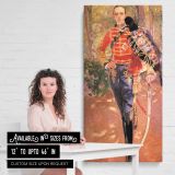 Ceremonial Officer in Red Uniform canvas wall art mockup 03