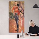 Ceremonial Officer in Red Uniform canvas wall art mockup 04