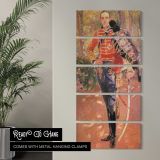 Ceremonial Officer in Red Uniform canvas wall art in a contemporary room