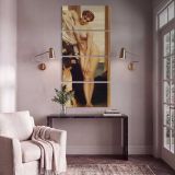 Classical Female Nude by Frederic Leighton canvas print shown in a styled interior
