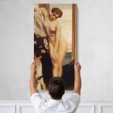 Classical Female Nude by Frederic Leighton Canvas Wall Art Print