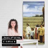 Cimabues Celebrated Madonna Procession by Frederic Leighton canvas wall art mockup 03