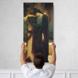 Woman Leaning on a Balcony by Frederic Leighton Canvas Wall Art Print