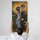 Woman in a Silver Evening Dress by Daniel Gerhartz Canvas Wall Art Print