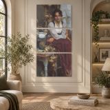 Italy by Daniel Gerhartz canvas wall art displayed in an interior