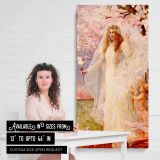 Love and Marriage by Alfred Stevens canvas wall art mockup 03