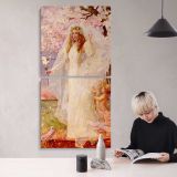 Love and Marriage by Alfred Stevens canvas wall art mockup 04