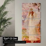 Love and Marriage by Alfred Stevens canvas wall art in a contemporary room