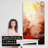 The Triumph of Light over Darkness by Franz von Matsch canvas wall art mockup 03