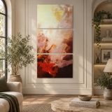 The Triumph of Light over Darkness by Franz von Matsch canvas wall art displayed in an interior