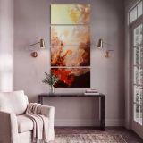 The Triumph of Light over Darkness by Franz von Matsch canvas print shown in a styled interior