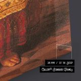 The Acolyte by Abraham Solomon close up showing gallery canvas texture and depth