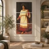 The Acolyte by Abraham Solomon canvas wall art displayed in an interior