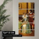 The Attentive Courtier by Adolphe Alexandre Lesrel canvas wall art in a contemporary room