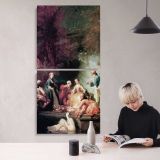 A Summers Picnic by Adolphe Jourdan canvas wall art mockup 04