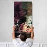 A Summers Picnic by Adolphe Jourdan Canvas Wall Art Print