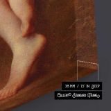Innocence by Adolphe Jourdan close up showing gallery canvas texture and depth