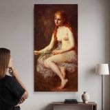 Innocence by Adolphe Jourdan canvas wall art mockup 02