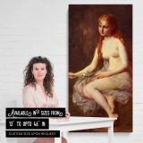 Innocence by Adolphe Jourdan canvas wall art mockup 03