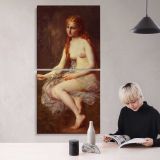 Innocence by Adolphe Jourdan canvas wall art mockup 04